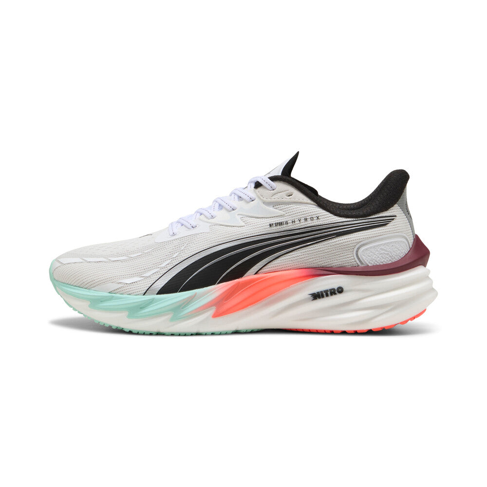 PUMA M Velocity NITRO 4 HYROX - PUMA White-Mint Melt-Glowing Red - 311911-01
