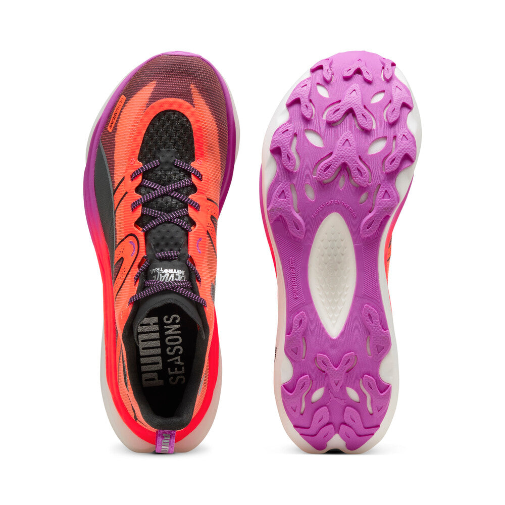 Puma Deviate Nitro Elite Trail | Glowing Red | Men's Plated Trail
