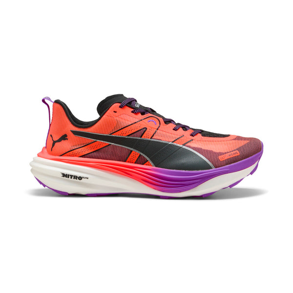 Puma Deviate Nitro Elite Trail | Glowing Red | Men's Plated Trail