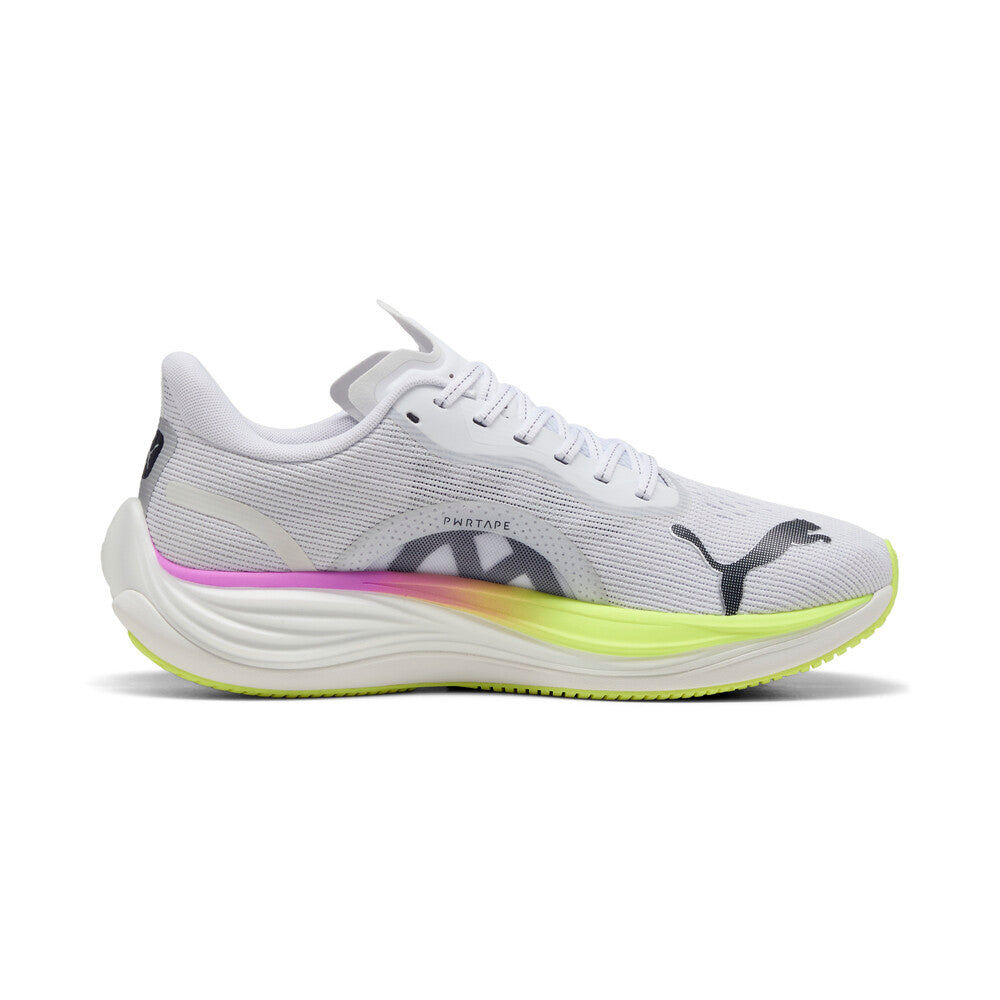 PUMA Men's Velocity Nitro 3 - Puma White/Pure Magenta/Yellow Alert - 377748-19