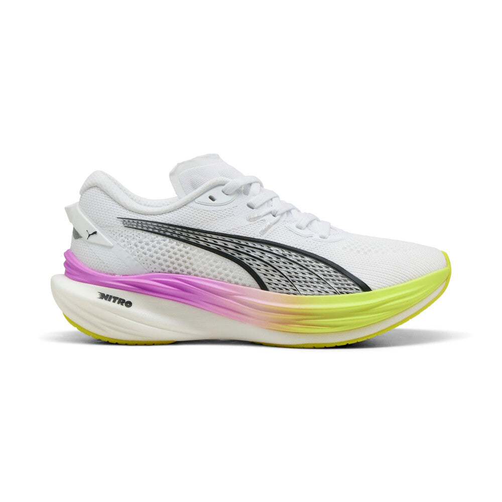 PUMA Women's Deviate Nitro 3 - Puma White/Pure Magenta - 309708-18