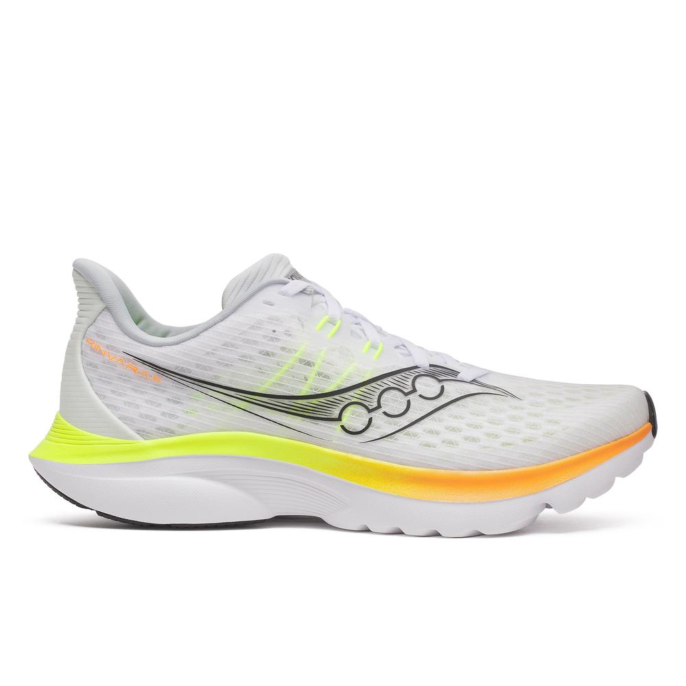 SAUCONY M KINVARA 16 - WHITE/CITRON - S21020-231