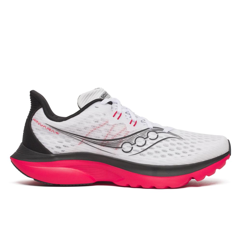 SAUCONY M KINVARA 16 - WHITE/RED - S21020-01