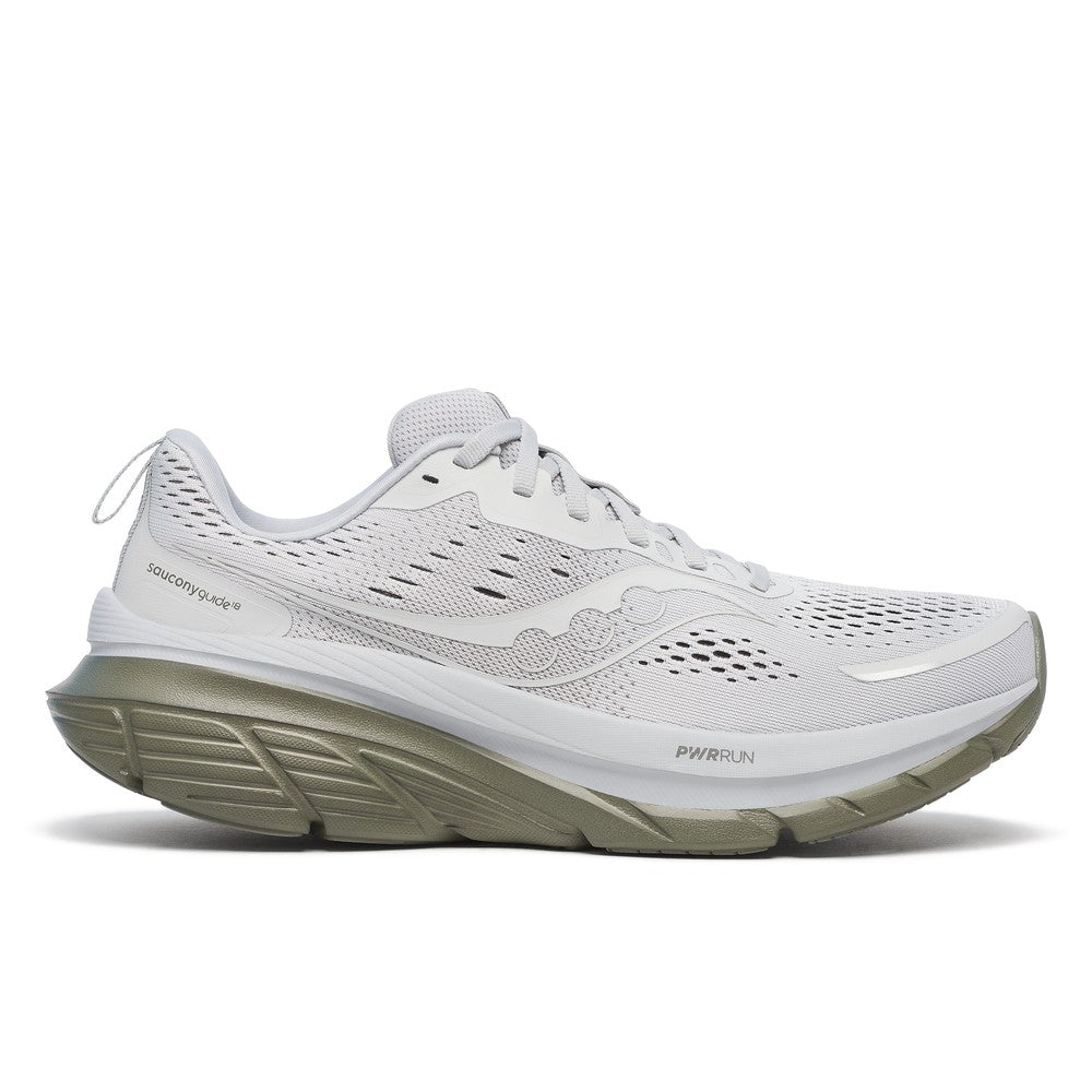 NEW SAUCONY men\'s guide 18 running shoes in cloud/olive Buy Saucony Guide 18 (S20998) cloud/olive from £98.38 (Today  main image 4