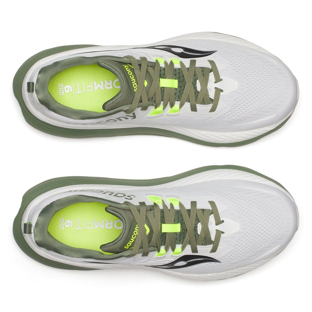 Saucony Hurricane 24 | White/Olivine | Men