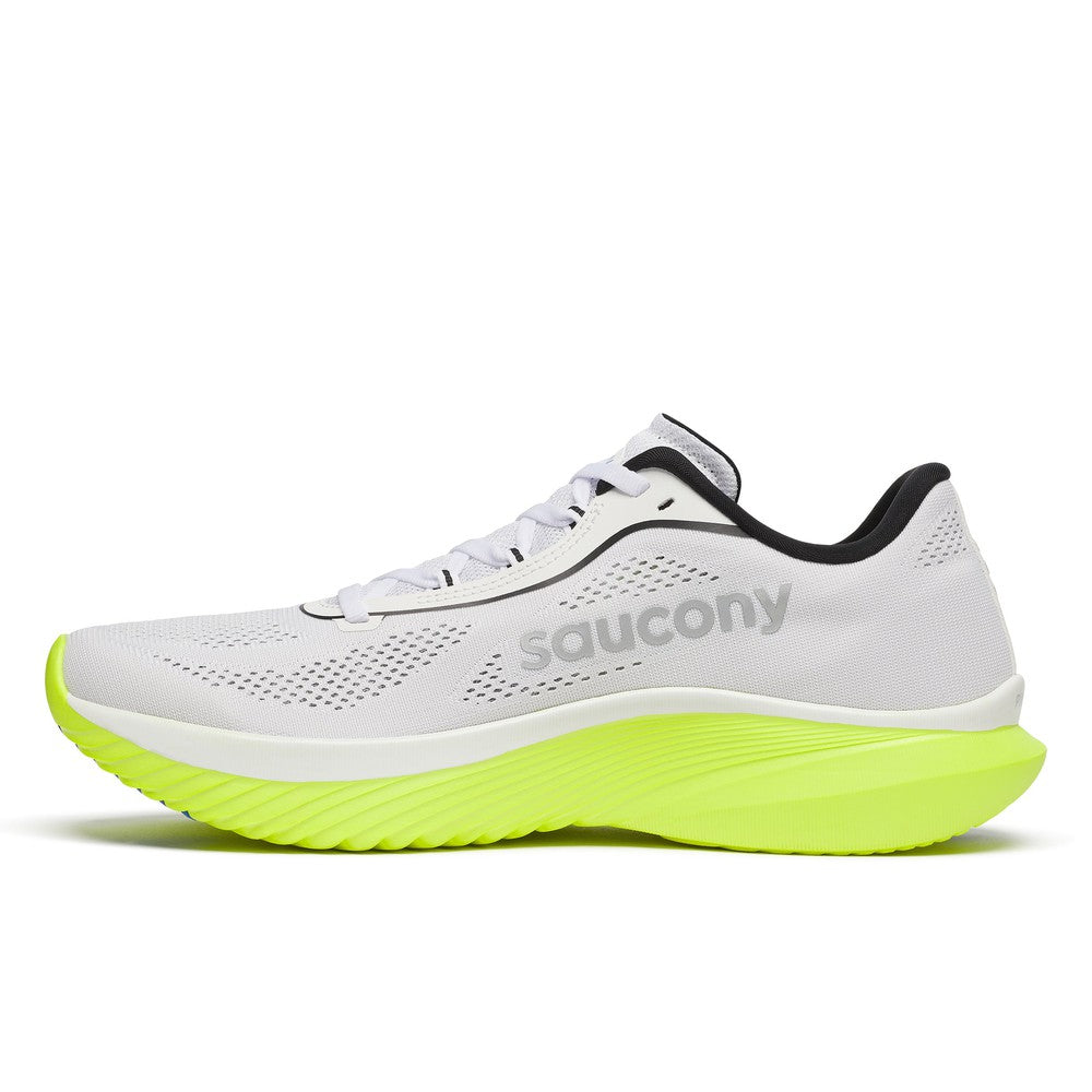 SAUCONY Men's Kinvara 15 White-Citron - S20967-153