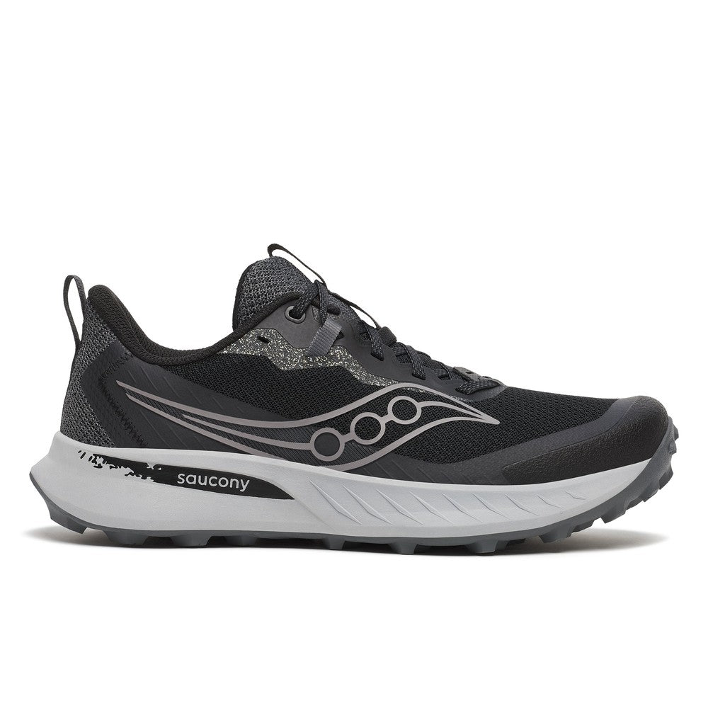 Saucony Peregrine 15 Mens Size 10 Medium D Black Shadow Sneakers S20990-100 saucony-peregrine-15-cinder-  main image 3