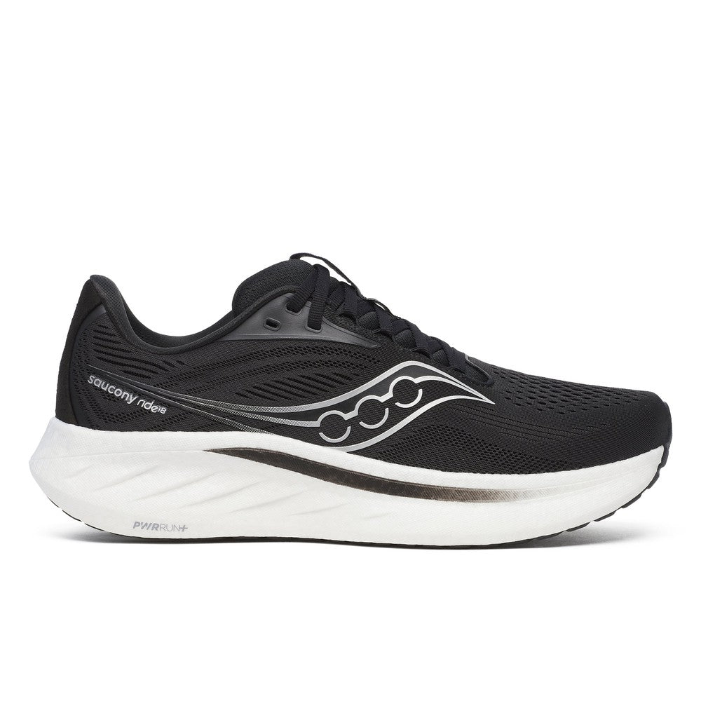 SAUCONY Men's Ride 18 Black/White - S21000-100