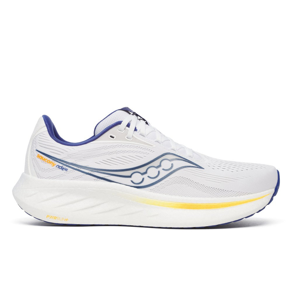 SAUCONY Men's Ride 18 White/Azurite - S21000-164