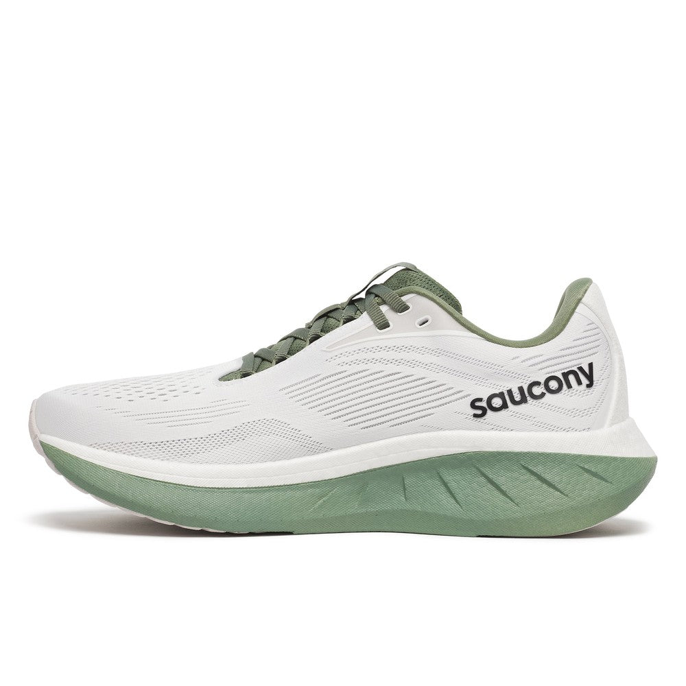 SAUCONY Men's Ride 18 White/Olivine - S21000-138