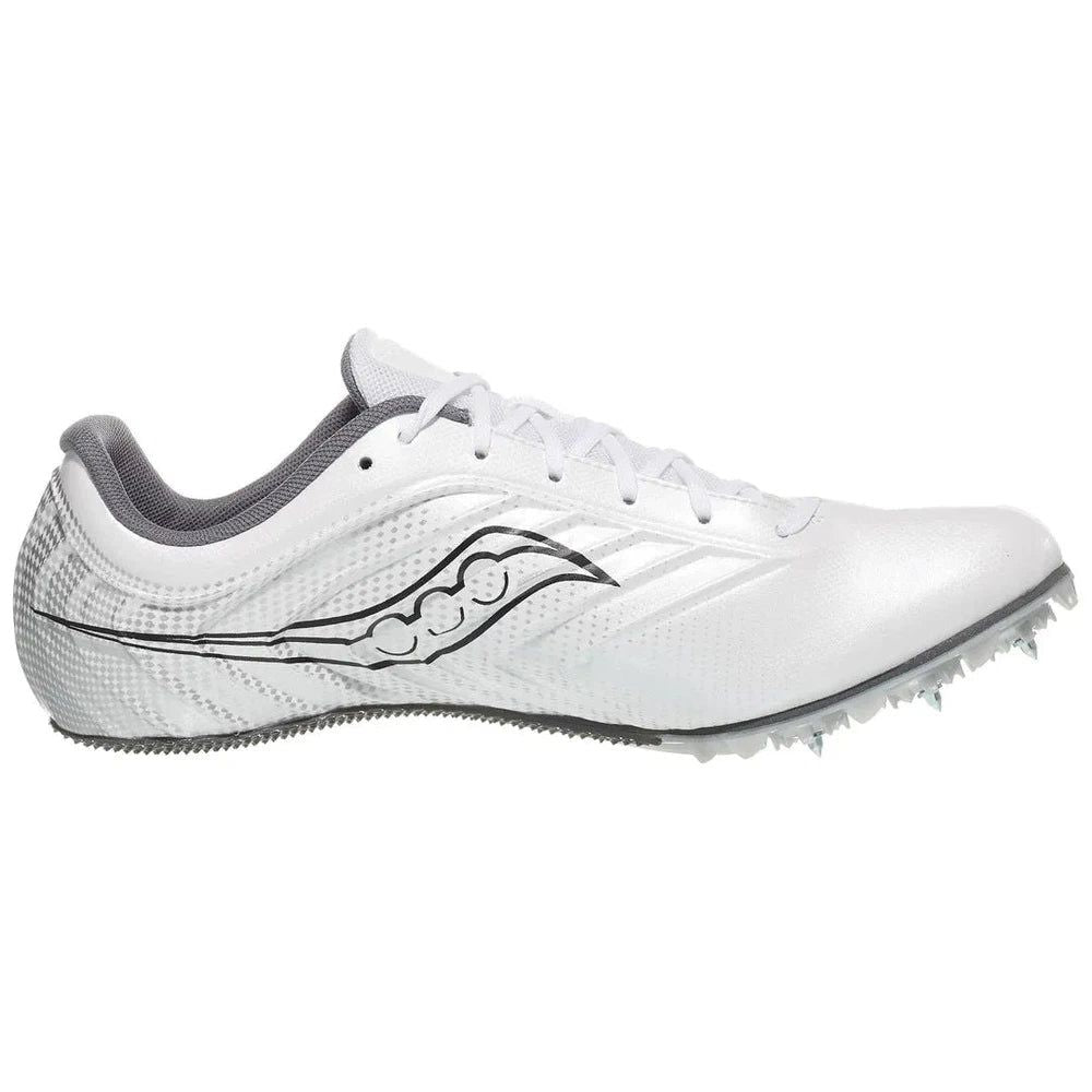 Saucony Spitfire White/Carbon Men's Sprint Track Spikes