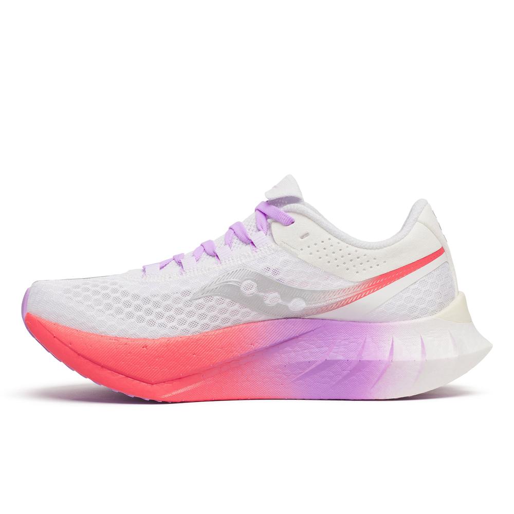 Saucony Endorphin Pro 4 | White/Crocus | Women's Racing Running