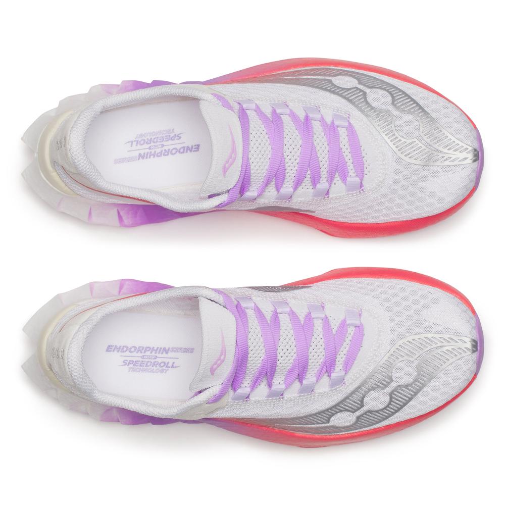 Saucony Endorphin Pro 4 | White/Crocus | Women's Racing Running