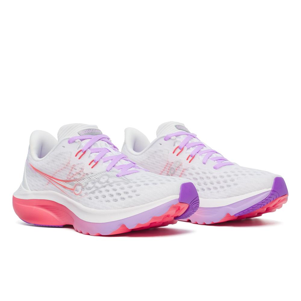 SAUCONY W KINVARA 16 - WHITE/CROCUS - S11020-241