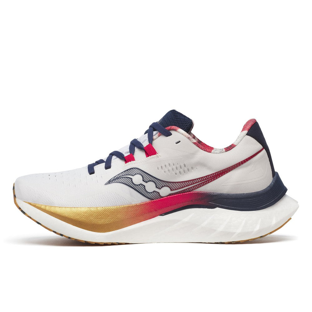 SAUCONY Women's Endorphin Speed 4 White-Navy - S10940-75