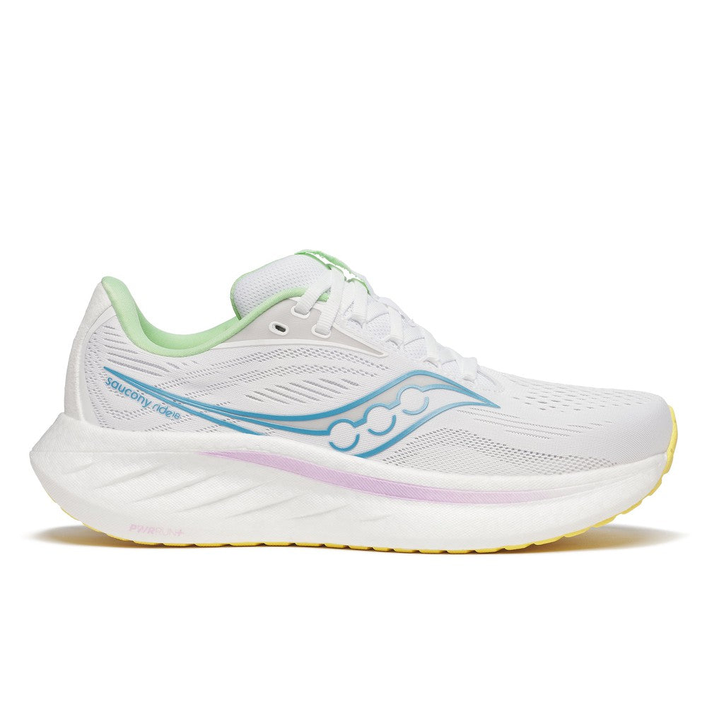 SAUCONY Women's Ride 18 White/Verbana - S11000-141