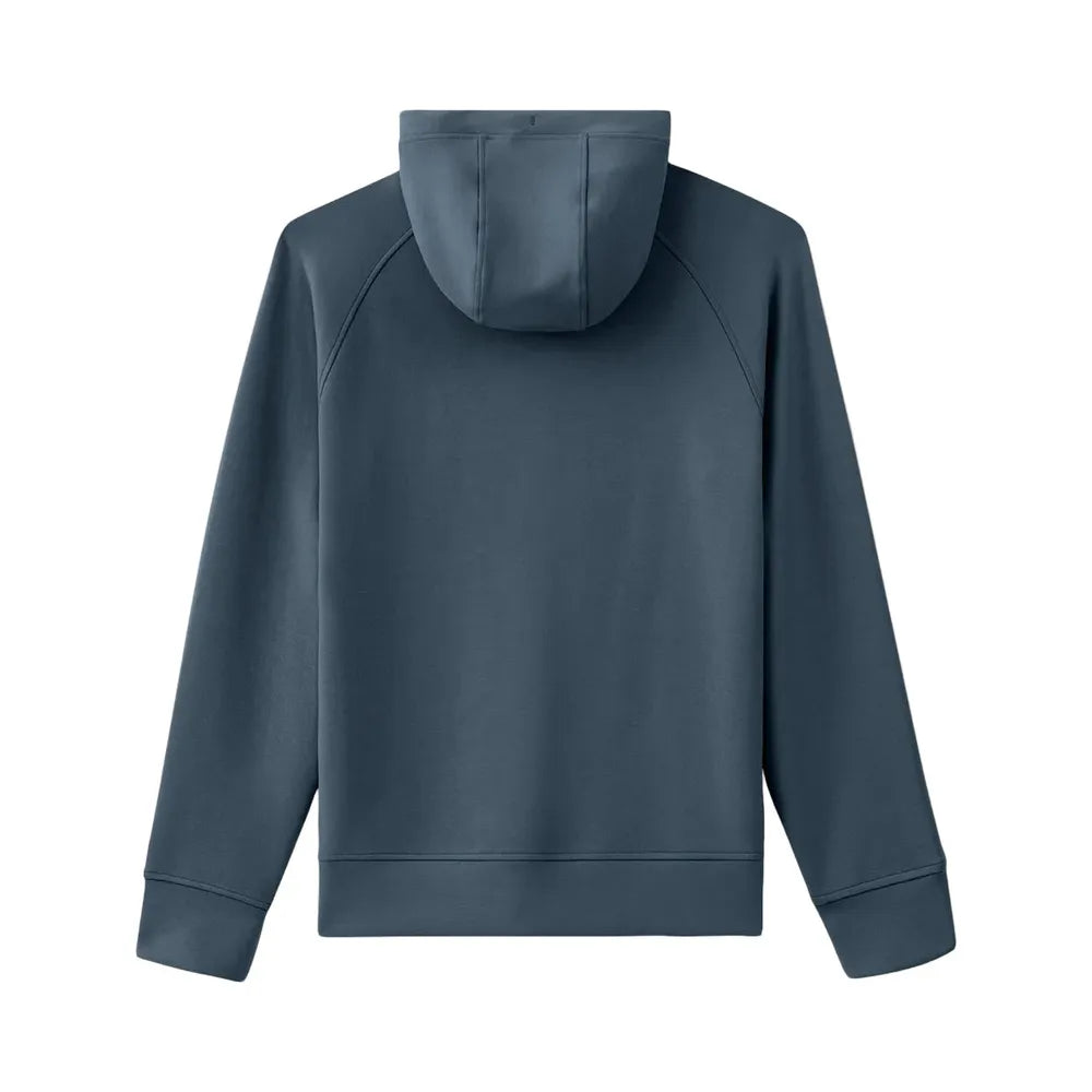 TEN THOUSAND Men's Midweight Tech Fleece Hoodie Admiral Blue - TTKT015-ADMRLBL