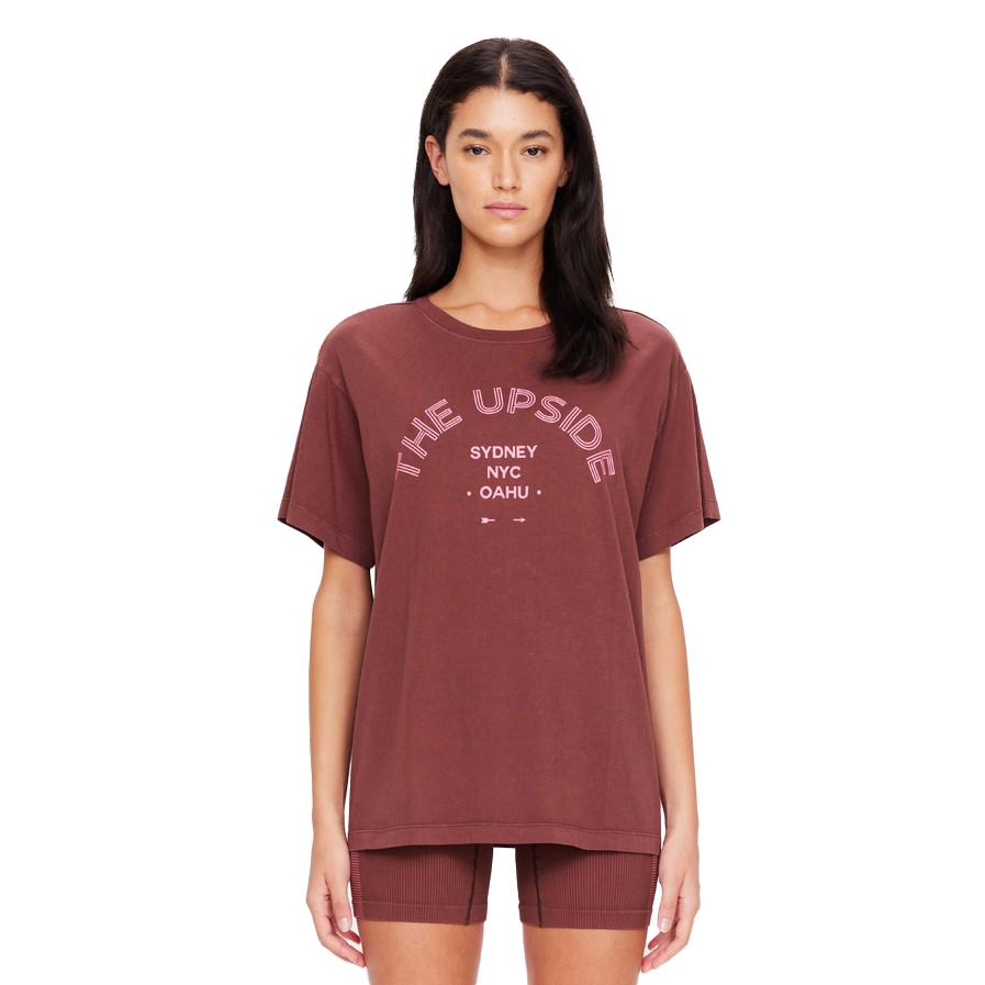 THE UPSIDE W JETSET SAMMI TEE - Brown - USW424138