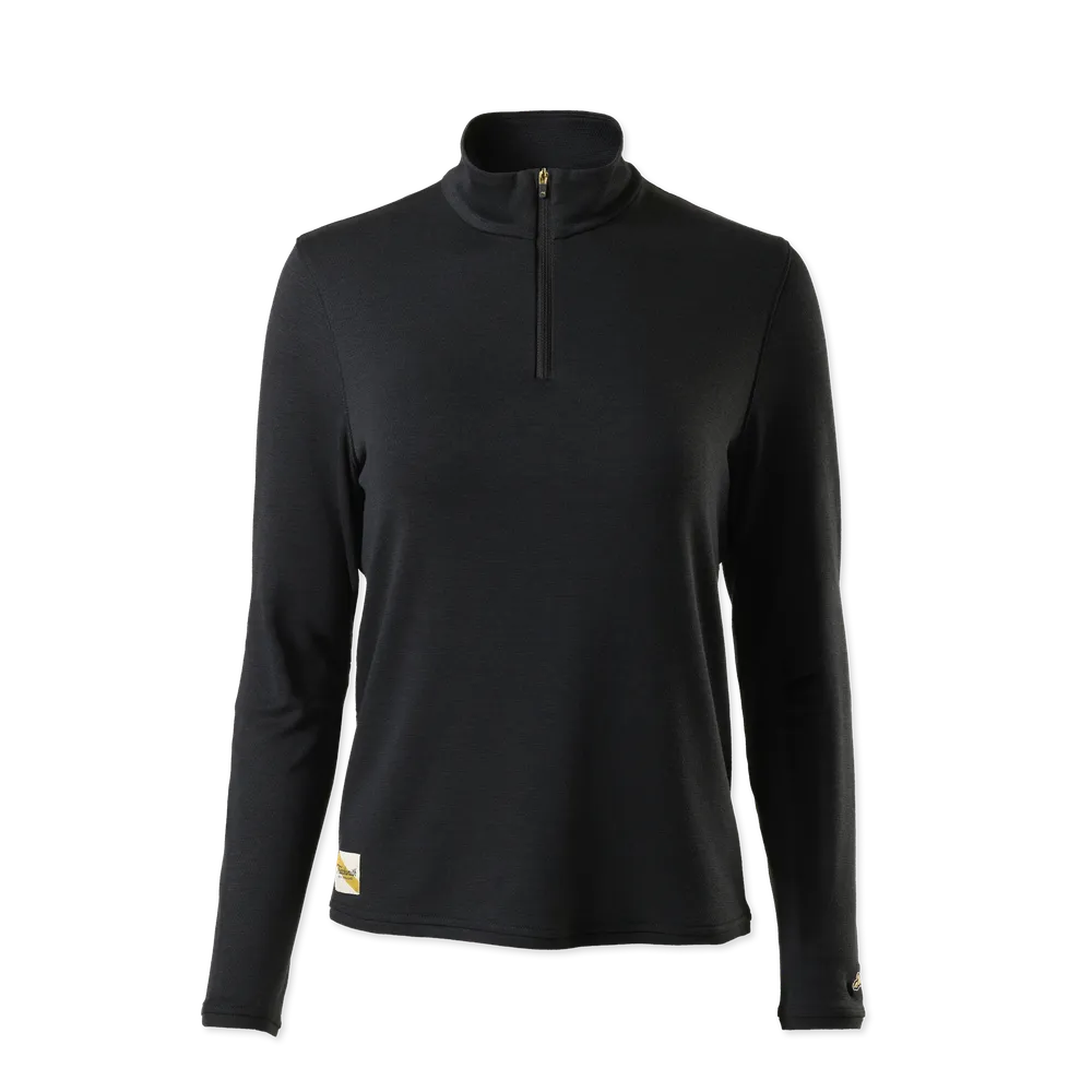 TRACKSMITH W SESSION QUARTER ZIP -, Black - WT6235-BLK