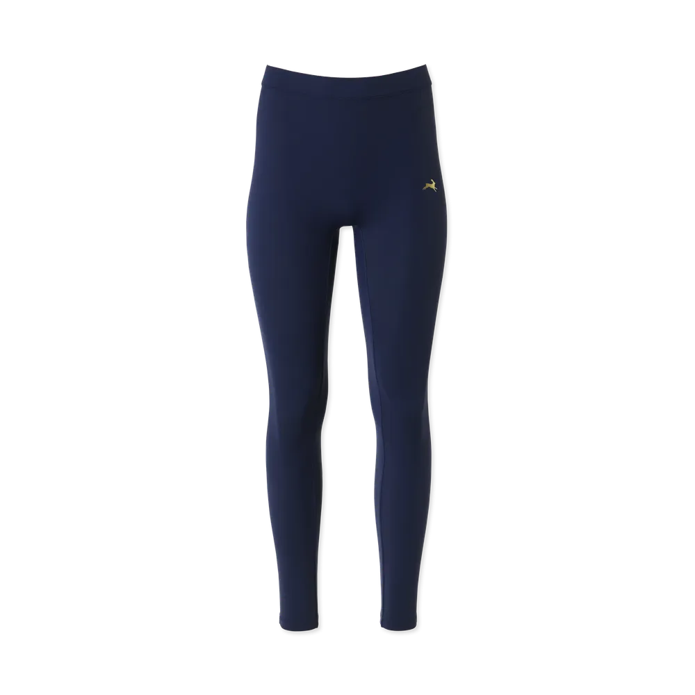 TRACKSMITH W TURNOVER TIGHTS -, Navy - WB7147-N